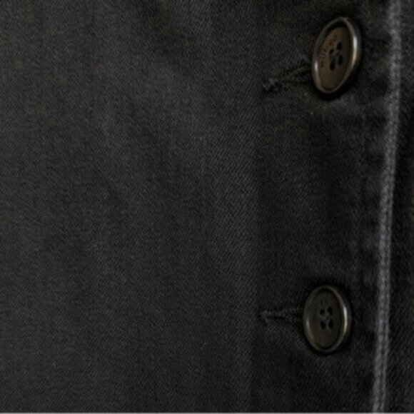 Wilfred black denim button down pencil skirt - Picture 3 of 7